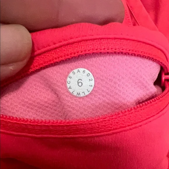 Lululemon bright salmon Athletic Shorts - Picture 2 of 4